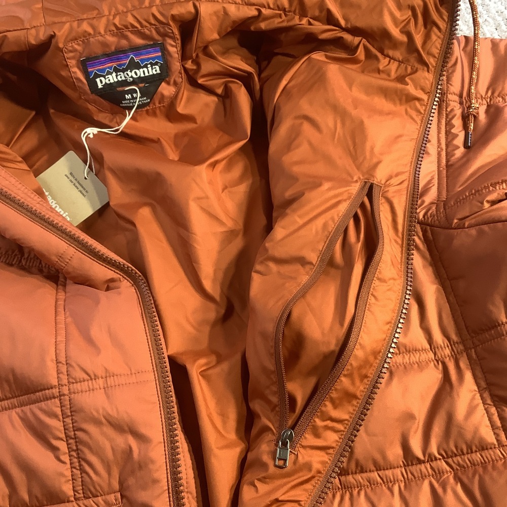 Patagonia Womens Lost Canyon Hoody Burnished Red Quilted Jacket‎ Size Medium NWT - Picture 10 of 15